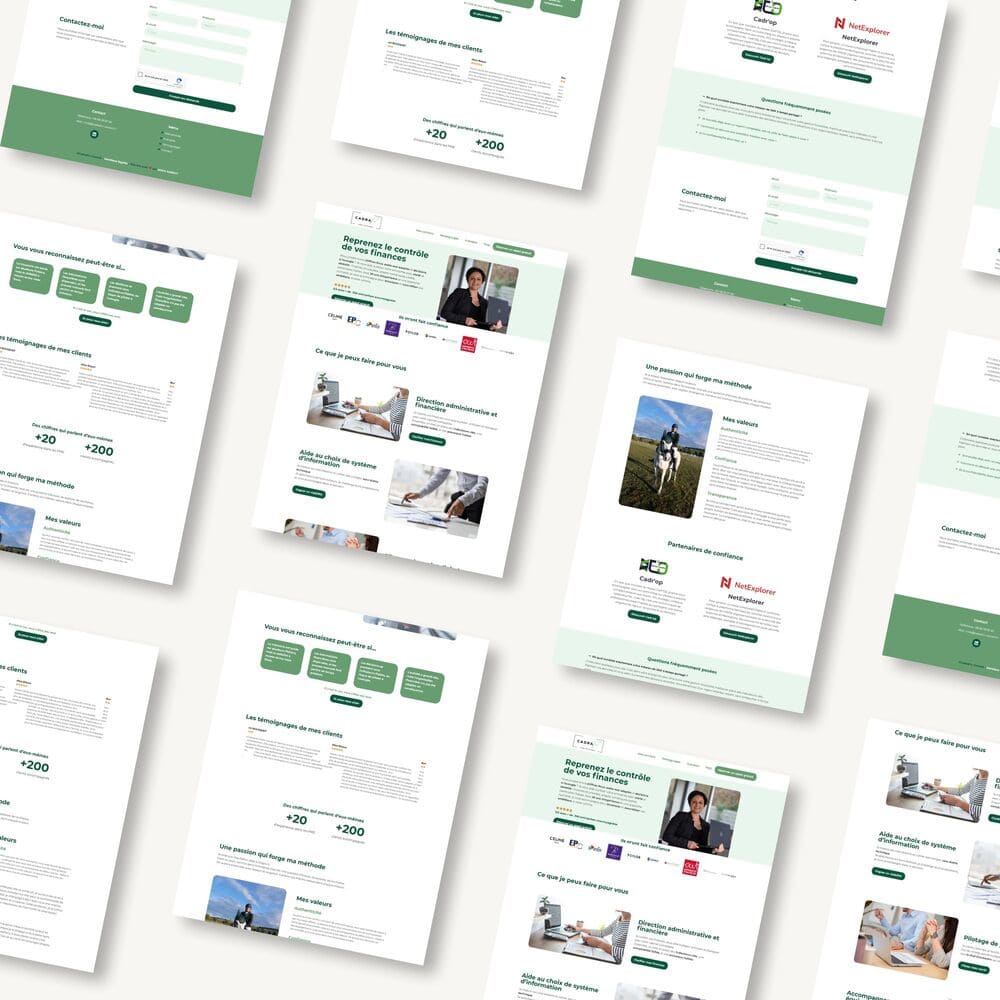 projet site one page cadrafin conseil